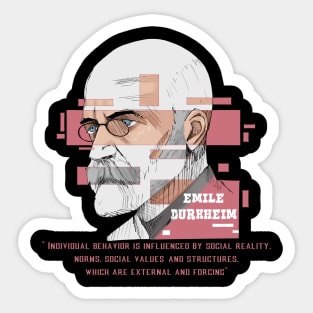 Emile Durkheim Sticker